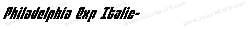 Philadelphia Exp Italic字体转换